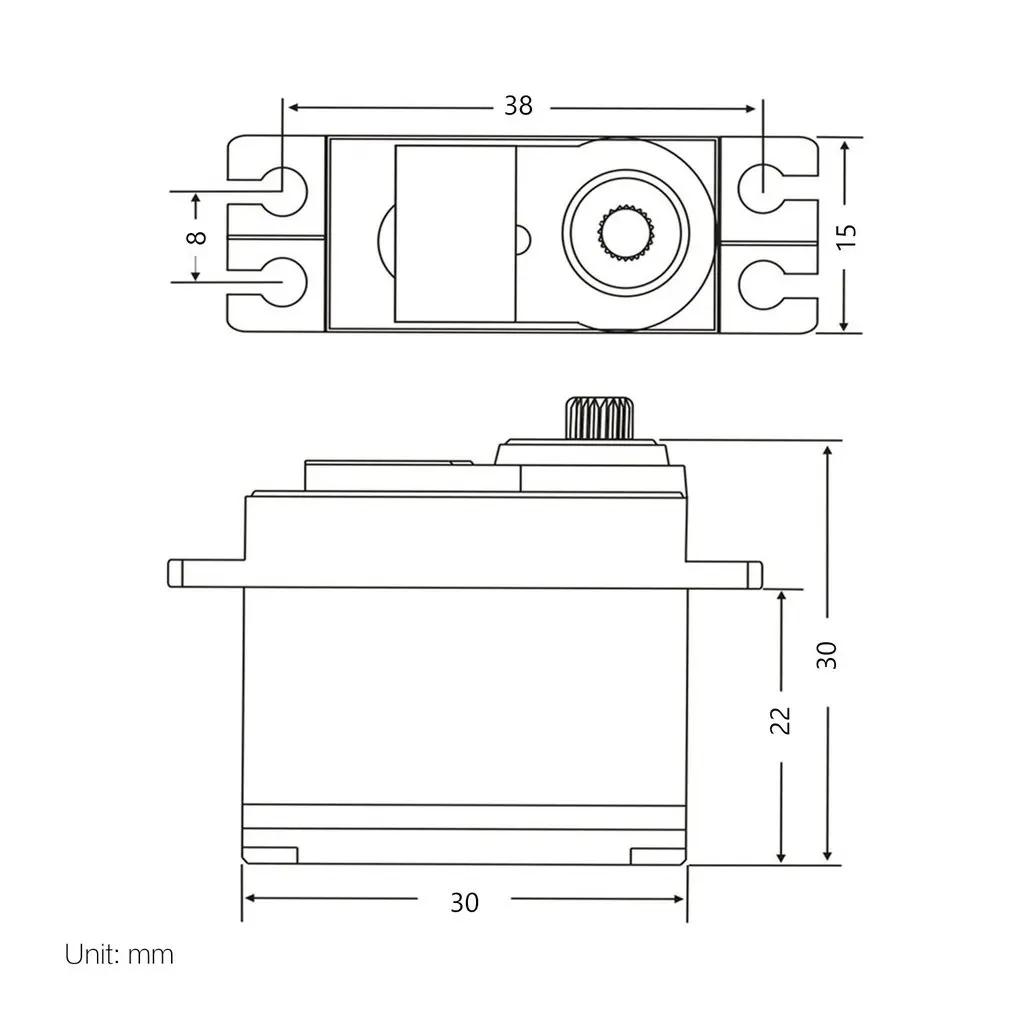 20g Servo 5pin пластиковая Шестерня 4 8 6 в для 1/12 Feiyue FY 01 02 Радиоуправляемый автомобиль