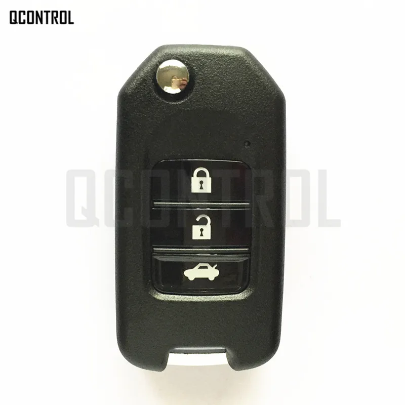 QCONTROL Модернизированный дистанционный Автомобильный ключ для Honda для Accord Element Fit City Odyssey, Civic 313,8 МГц/315 МГц/433 МГц без чипа