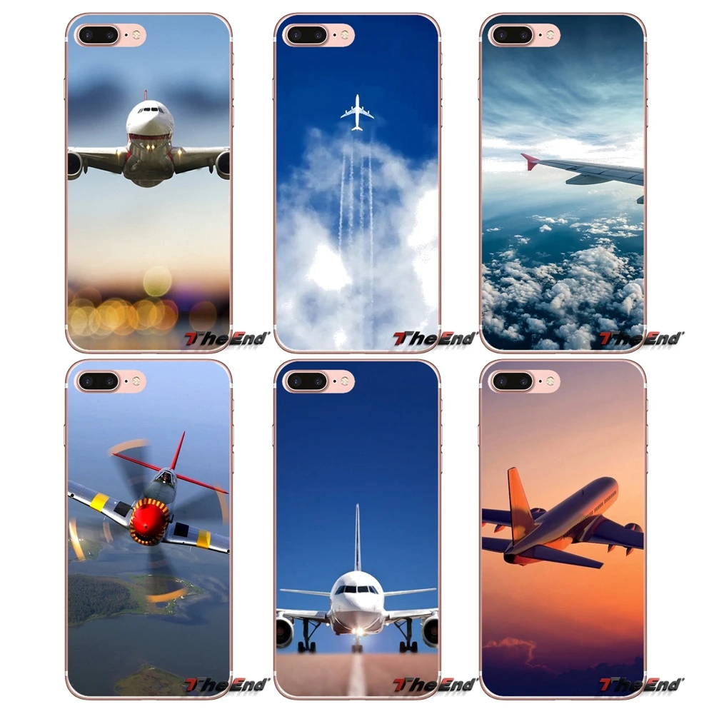 

Airplane fighter Soft Cell Phone Case Cover For Samsung Galaxy S9 Plus Note 8 One Plus oneplus 5T Meizu M5s LG V30 HTC U11