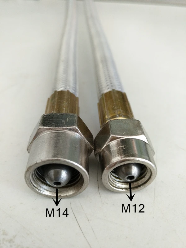 Free shipping! 1000mm top quality double ends welding high pressure diesel pipe for common rail test bench diesel tube