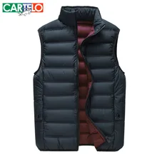Cartelo/marke Slim 90% Ente S-xxxl Casual Daunenweste Neue Winter männer Kragen Dünne Warme Daunen weste Kurzen Absatz Für Männer