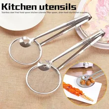Нержавеющая сталь жареная ложка мерная кухня дуршлаг фильтр ложка дренажные кухонные щипцы для блюд принадлежности для дома и кухни