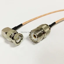 Модем коаксиальный Pigtail разъем uhf разъем Переключатель штекер BNC прямоугольный разъем кабель RG316 15 см " адаптер