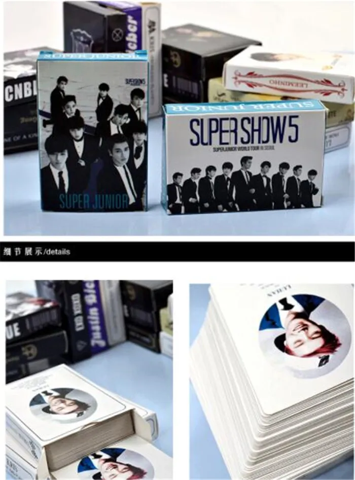 

Kpop EXO GOT7 SHINEE BIGBANG TARA BLACKPINK WANNA ONE BTOB Poker Playing Cards Fanart Pictures Art Book Gifts Collection New