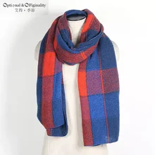 2016 New Large Soft Scarf Pashmina Winter Warm Tartan Scarves Design Mix Color Shawl and Wrap Bufandas Mujer