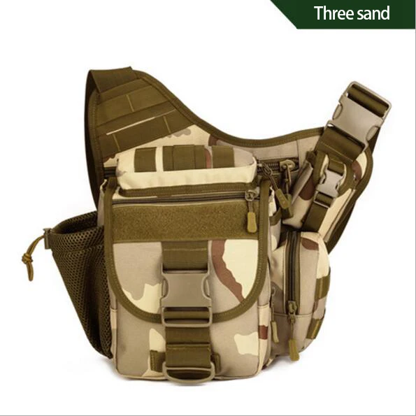Новые супер седельные сумки SLR сумка для фотоаппарата/Чехол сумка на плечо рюкзак для отдыха сумки рюкзак мужской износостойкий высокого качества - Цвет: Three sand