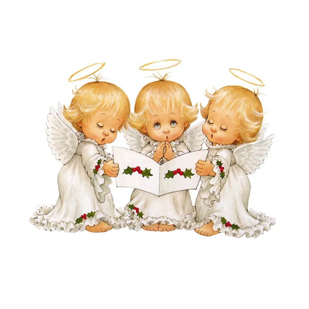 3040cm Three Cute Angel Babies Read Diy 5D Diamond Painting Cross