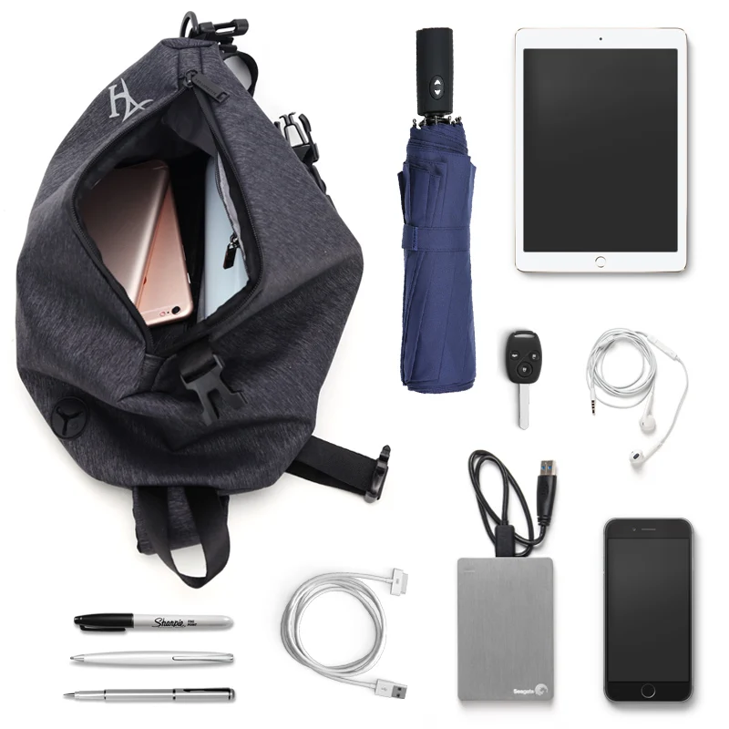 ARCTIC HUNTER 00045 корейские сумки через плечо для мужчин с usb зарядкой