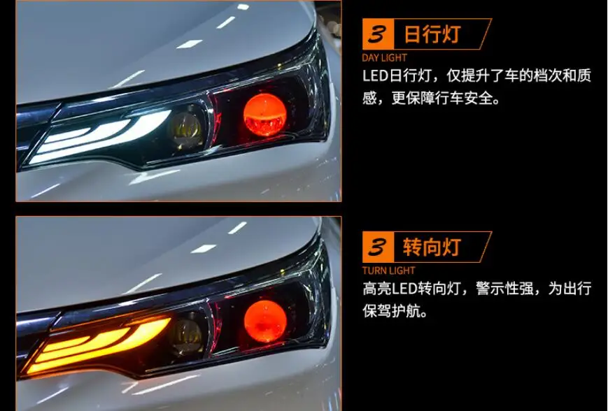 Corolla фара, HID xenon, автомобиль Стайлинг для corolla бампер лампы, дополнительно сглаз, auris, пик, altis налобный фонарь