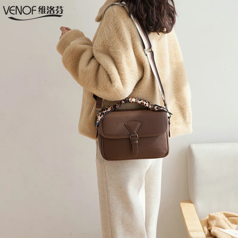 

2019 luxury genuine leather shoulder bags for women solid messenger bags fashion ladies handbag Casual crossbody bags for women
