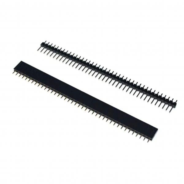 20 Pcs 1x40 Pin 2.54mm Pitch Straight Single Row PCB Female Headers Connector