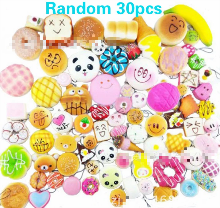 30pcs DIY Cute Mini Squishy Jumbo Panda 