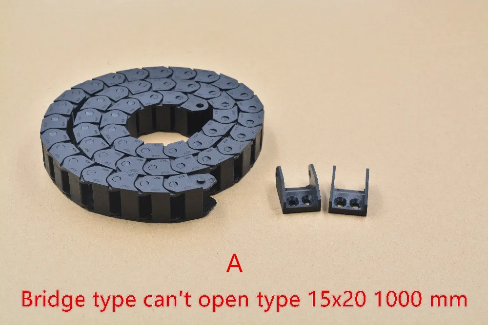 Тип моста не может открыть пластиковую 15 мм x 20 мм цепь сопротивления с концевыми разъемами L 1000 мм гравировальный станок кабель для ЧПУ