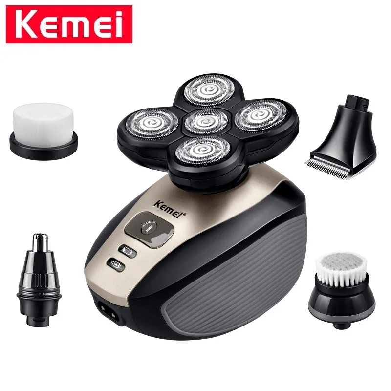 Электробритва Kemei 5 в 1 для мужчин плавающая головка с пятью лезвиями
