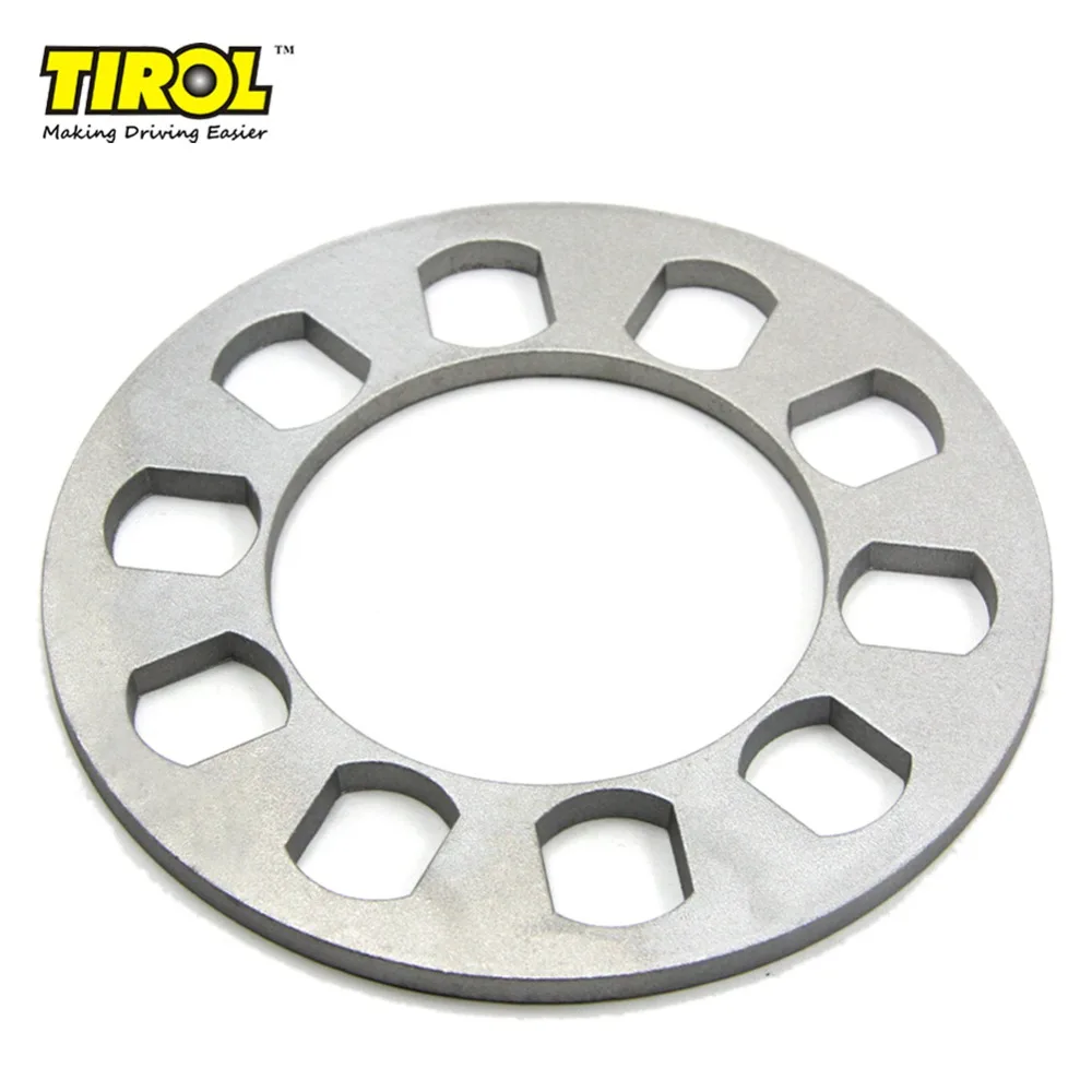 

TIROL T12852d 4pcs Universal Wheel Spacer 5 hole 5mm Aluminum Wheel adapter fit 5 lug 5X114.3 5X120 5X120.7 5X127 wholesale
