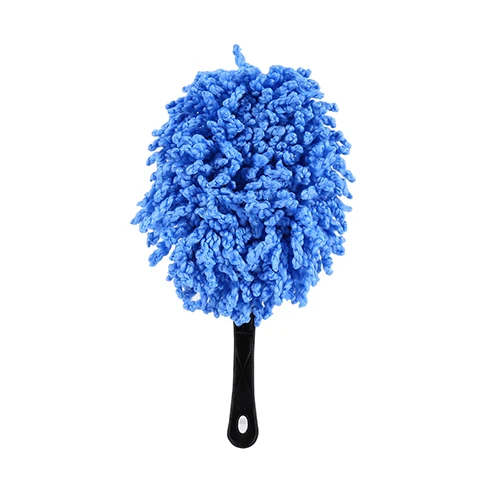 Щетка для чистки автомобиля из микрофибры для мытья окон щетка для автомойки полотенце удобный, стирающийся автомобиль грязь для очистки от пыли щетка - Цвет: Синий