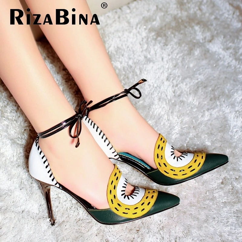 

free shipping genuine leather high heel sandals buckle women sexy fashion lady shoes R4470 hot sale EUR size 34-39