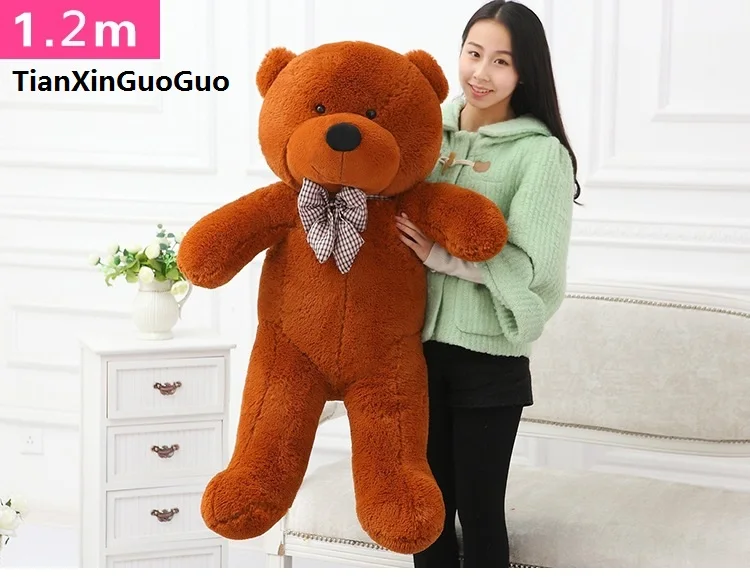 fillings-toy-dark-brown-teddy-bear-plush-toy-stuffed-bear-large-120cm-soft-doll-throw-pillow-christmas-gift-b2800