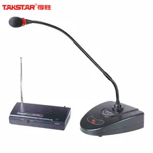 Takstar ms-168w беспроводной микрофон конференц-связи микрофон с гибким штативом с трансимиттером для речевого вещания