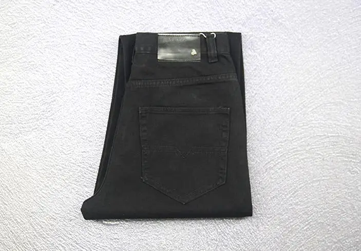 Плюс размер 46 черные джинсы мужские хип-хоп прямые джинсы мужские s Свободные мешковатые джинсы для скейтборда мужские длинные брюки
