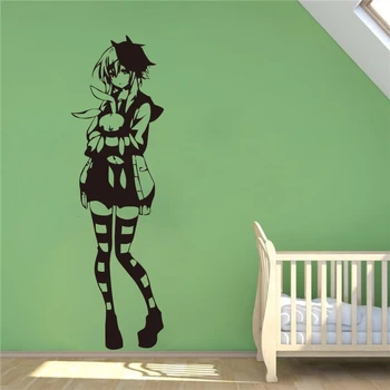 

Creative DIY Cute Anime Girl Stockings Wall Decal Vinyl Sticker Decal home decoration wall stickers #T338