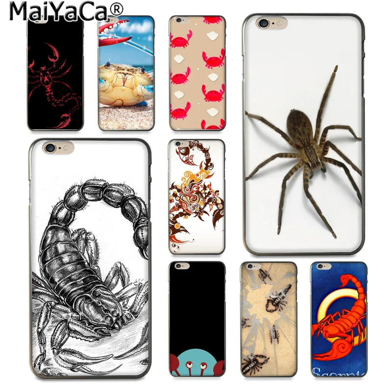 

MaiYaCa Animal crab scorpion Newest Fashion Luxury phone case for Apple iphone 11 pro 8 7 66S Plus X 5S SE XS XR XS MAX Cover