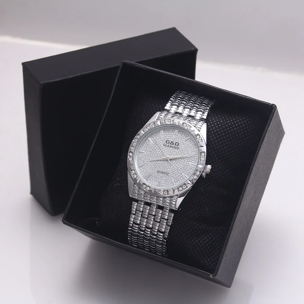 G& D Топ бренд класса люкс для женщин браслет часы кварцевые наручные часы золотые сталь Relojes Mujer леди платье часы Relogio Feminino