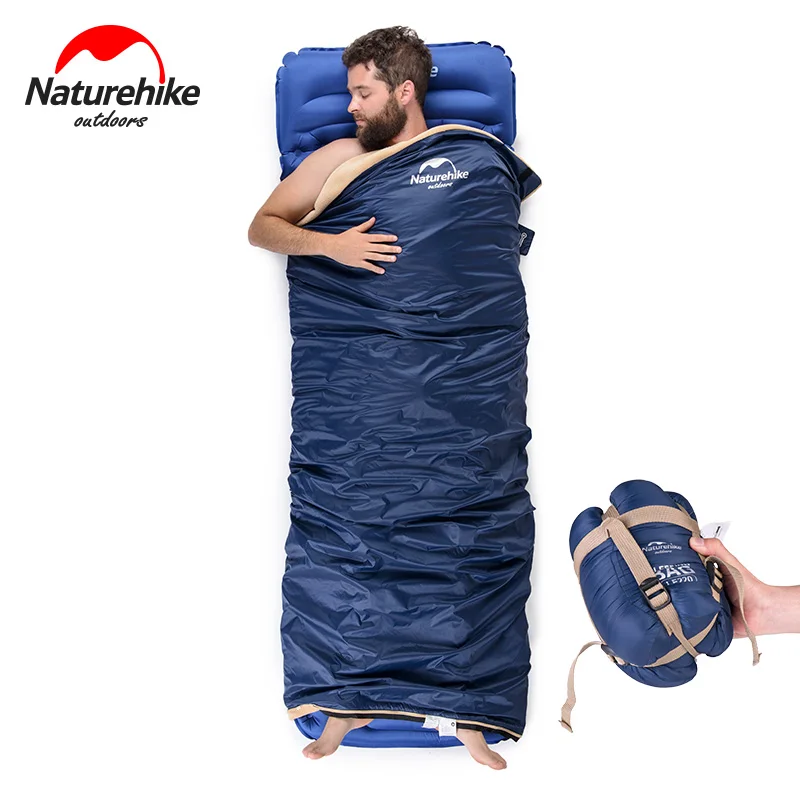 

Naturehike Spring Autumn Mini Envelope coral velvet sleeping bag Outdoor lightweight portable travel fleece sleeping bag