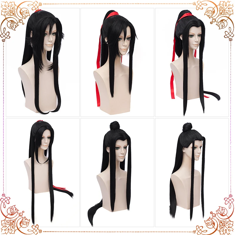 

Styled Grandmaster of Demonic Cultivation Wei Wuxian Cosplay Wig Synthetic Hair Wigs +Track+ Wig Cap