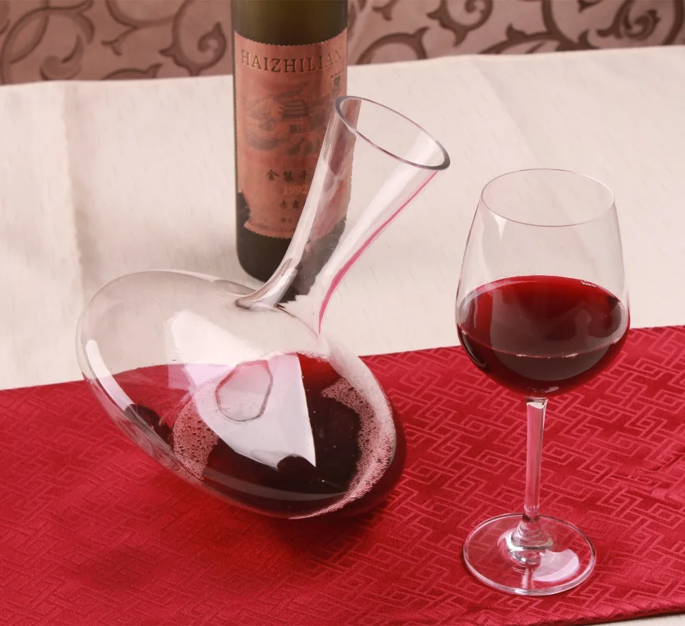 1PC 1200ML Classic Glass Red Wine Decanter Wine Carafe Jug
