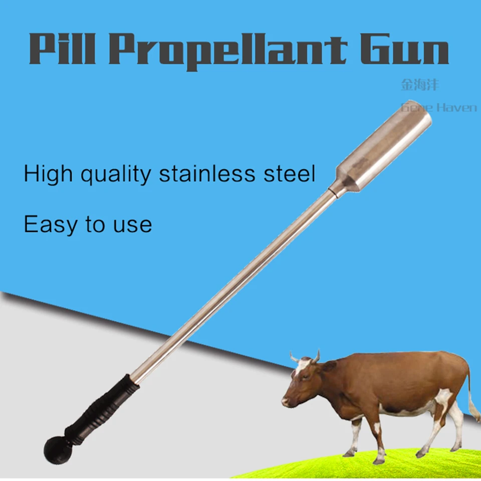 

Durable Stainless Steel Pill Propellant Gun, Put Magnetic Into Cow Stomach for Dairy Farm