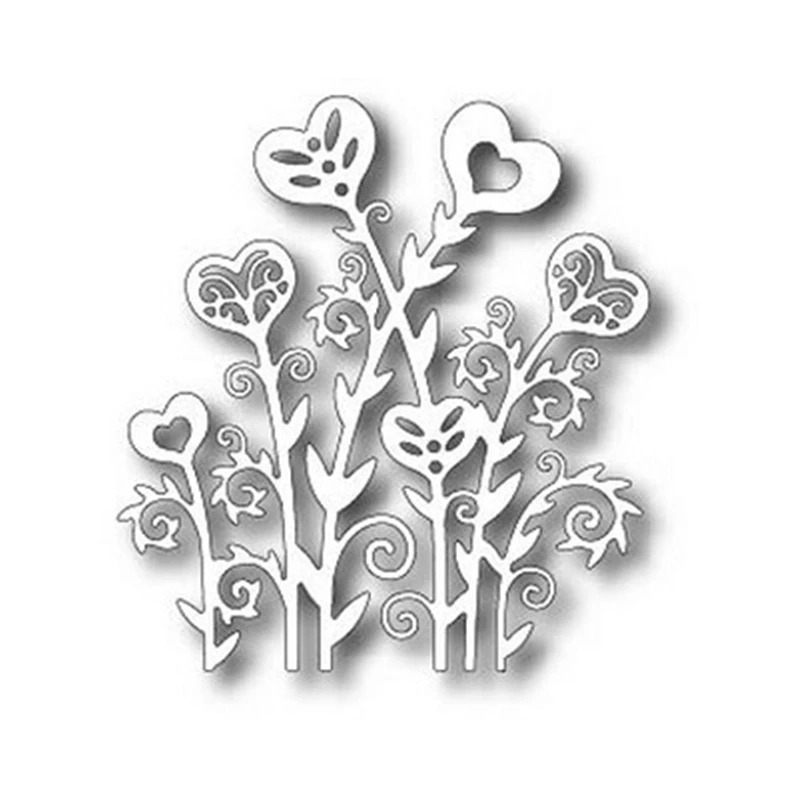 

YaMinSanNiO Rose Duo Frame Dies Metal Cutting Dies For Scrapbooking Card Making Album Embossing Crafts Diecut Christmas New 2019