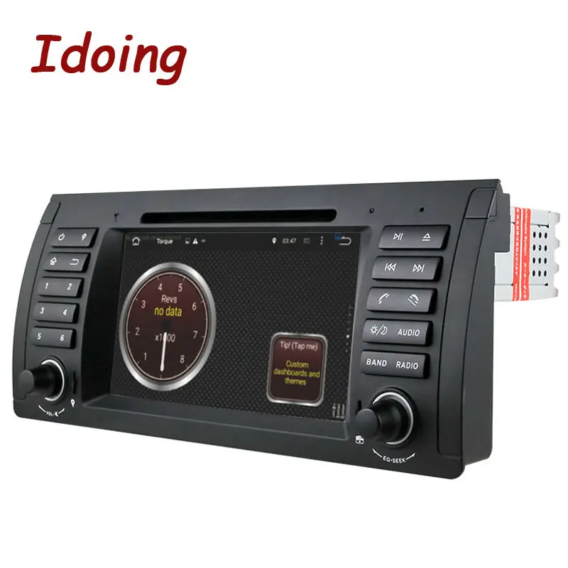 Perfect Idoing 1Din Steering Wheel For BMW E39/38/53 Car DVD Multimedia Video Player Android7.1 Quad Core GPS Navigation Touch Screen TV 4