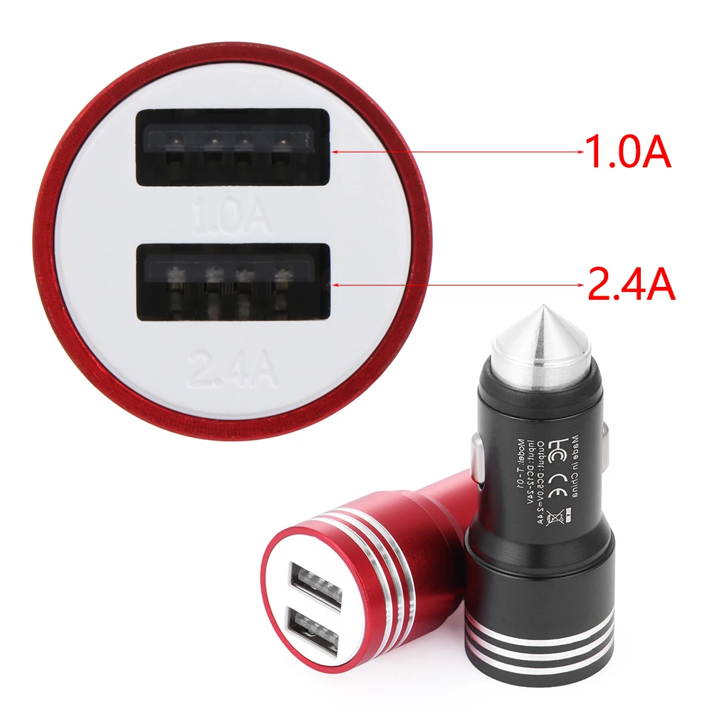 Новое поступление 5 в 2 1 А двойной USB прикуриватель гнездо зарядное устройство