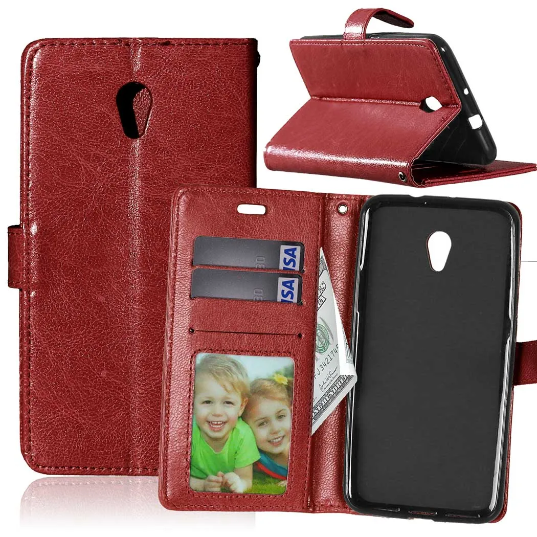 

Case Wallet Style PU Leather Case for ZTE Blade V7 Card Holder Cover for ZTE Blade V7 Phone Cases with Stand Function Cover