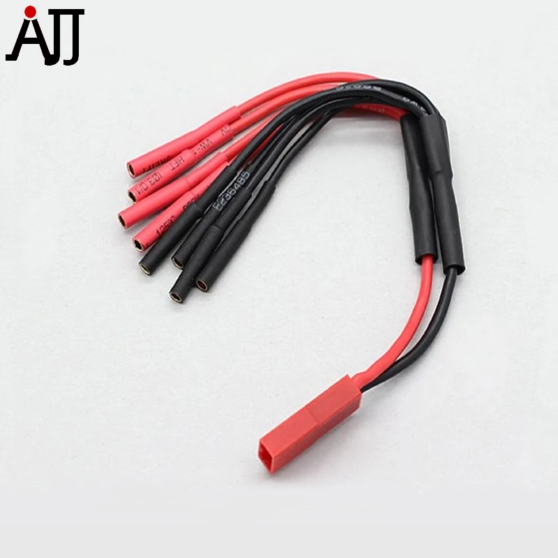 JST гнездо к 4X2 мм Золотой Разъем пуля Multistar ESC мощность пробоя кабели с 125 20AWG