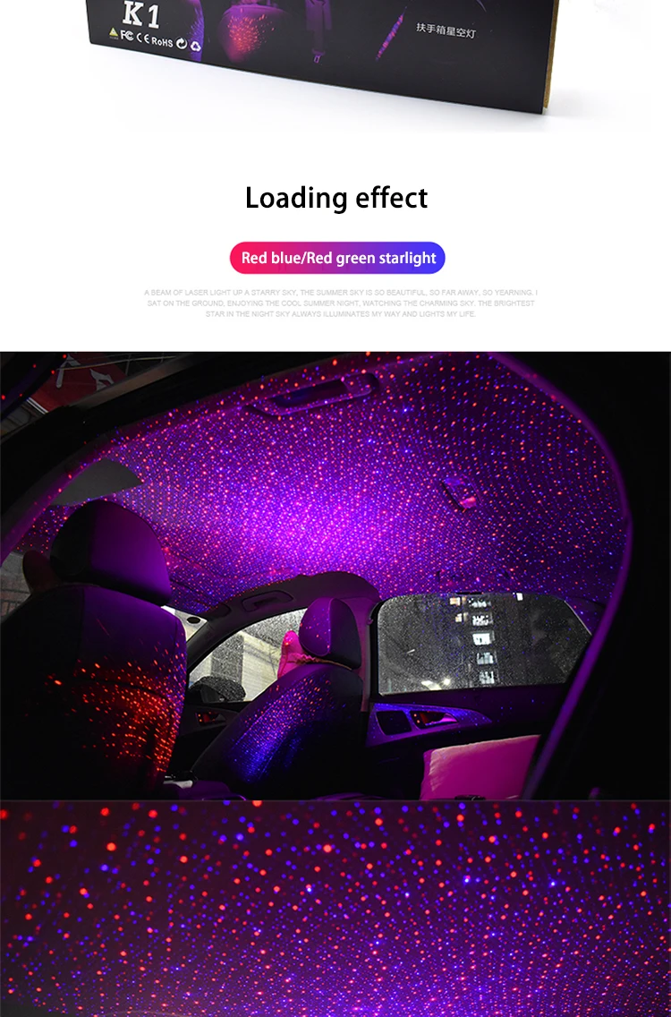 CNSUNNYLIGHT USB LED Car Atmosphere Lamps DJ Mixed Colorful Music Sound Voice Control Lamp Ambient Star Light Remote Spotlights