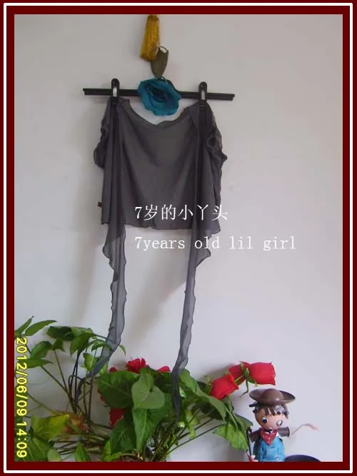 

Belly dance top Transparent thin belly danc sleeveless wrap top CC74-79