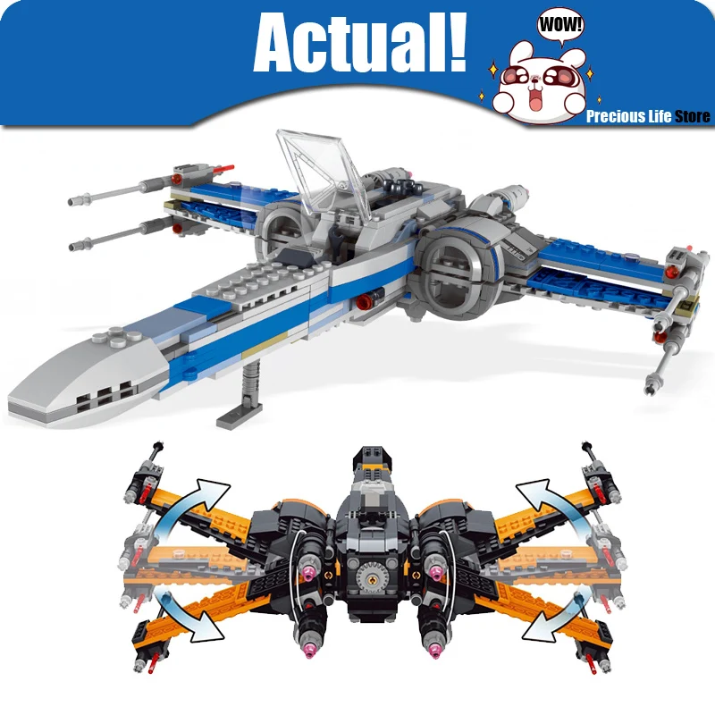 

LELE Star First Order Wars Rogue One X wing Fighter Building Block Bricks Kits Toys boys Compatible 75102 75149 75154 legoingly