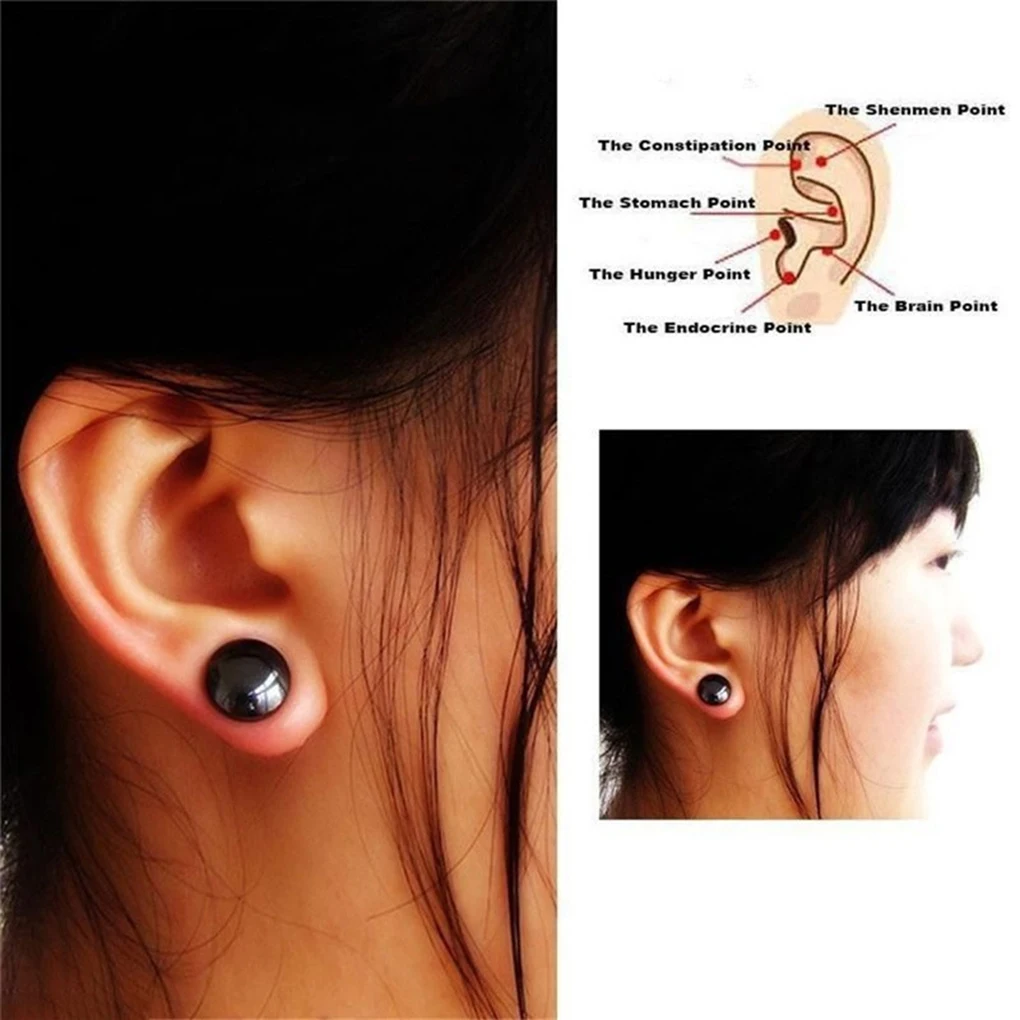 Unisex Health Care Earring Ear Stud Slimming Healthy Stimulating Ear Clipin