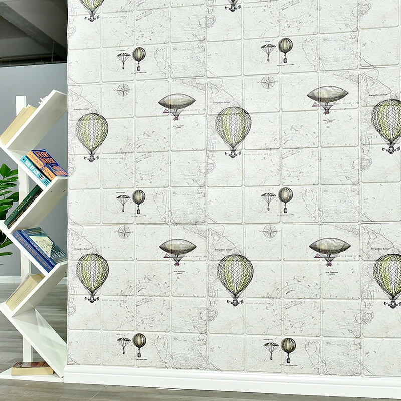

DIY Self-adhesive 3D wall sticker for kids room waterproof brick background wallpaper Mural living room bedroom foam sticker