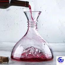 Превосходный 1800 мл Айсберг бессвинцовый хрустальный стеклянный Декантер для красного вина Быстрый разделитель ручной работы шейкер барные аксессуары чашки