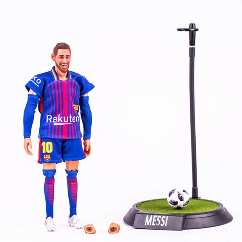 

30CM Soccer Superstars No. 10 Lionel Messi Football Player Human Model PVC Action Figure Collection Model Toy G1928
