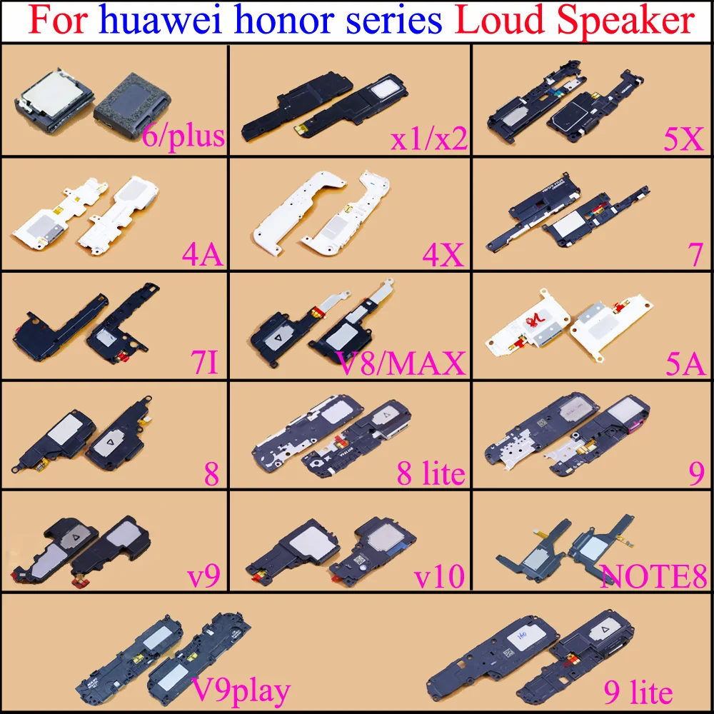 

for Huawei Honor 4A 7 4X 5X X1 X2 8 9 V8 V9 V10 Buzzer Ringer Loud Speaker Loudspeaker Replacement Repair Spare Parts Flex Cable