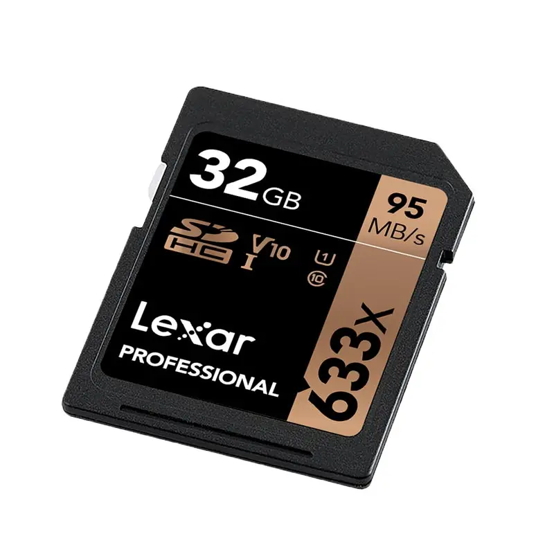 Lexar SD карты 95 м/с 16G 32 GB U1 633x64 GB 128 GB 256 GB 512 GB U3 карты Class 10 карт памяти для 1080 p 3D 4 K видео Камера