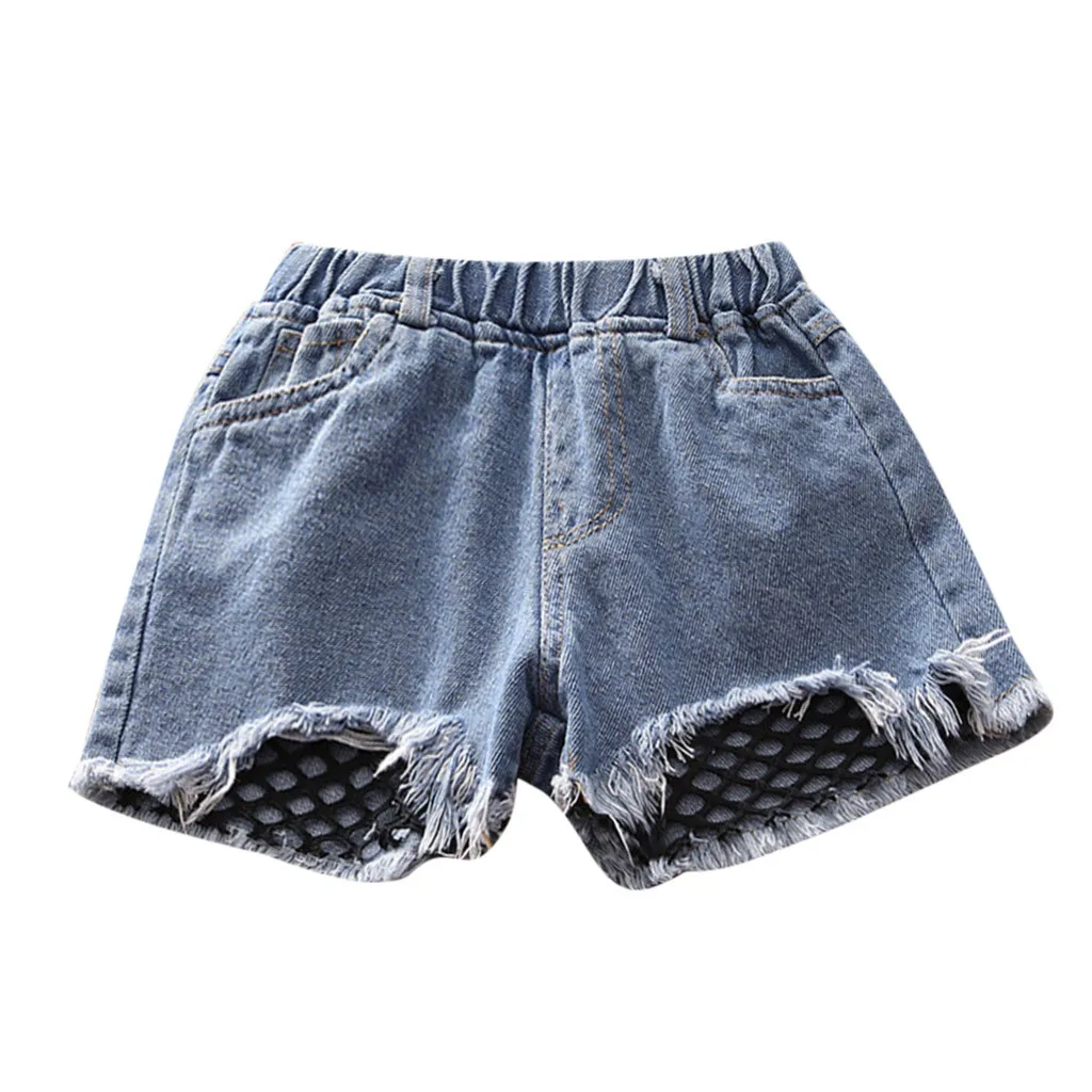 ARLONEET/джинсовые шорты для маленьких девочек возрастом от 2 до 7 лет г., летние короткие брюки для девочек, рваные джинсы для детей, джинсовые шорты