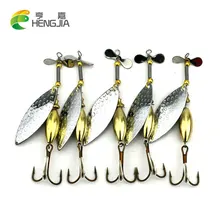 HENGJIA 5шт 9,8 см 16г приманки spinner ложка рыболовные приманки Рыбалка ложка приманки рыбалка металла джиг приманки, жужжание приманки бас рыболовные снасти