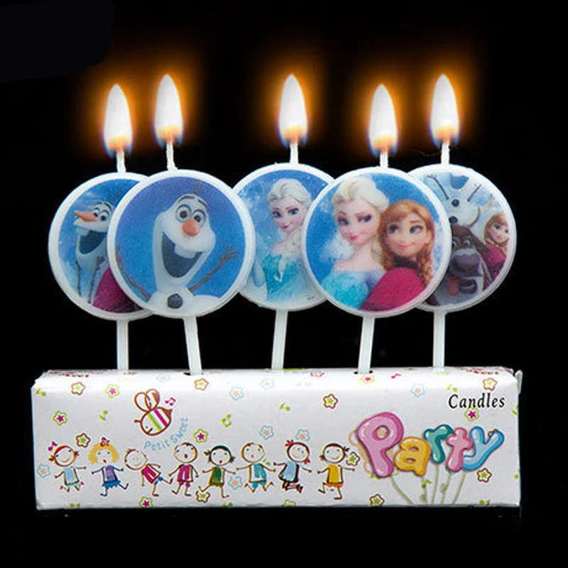 5 Pieces Princesse Poney Imprime Dessin Anime Filles Theme Fete Bougie Joyeux Anniversaire Bougie Enfants Fete Gateau Decoration Fournitures Aliexpress