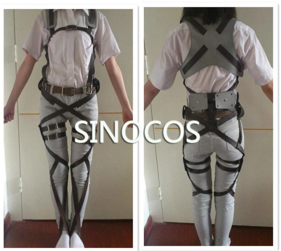 Горячая атака на Титанов Shingeki No Kyojin Recon Corps жгут ремень маскарадный костюм ремни с возможностью регулировки ремни для косплея Бесплатная