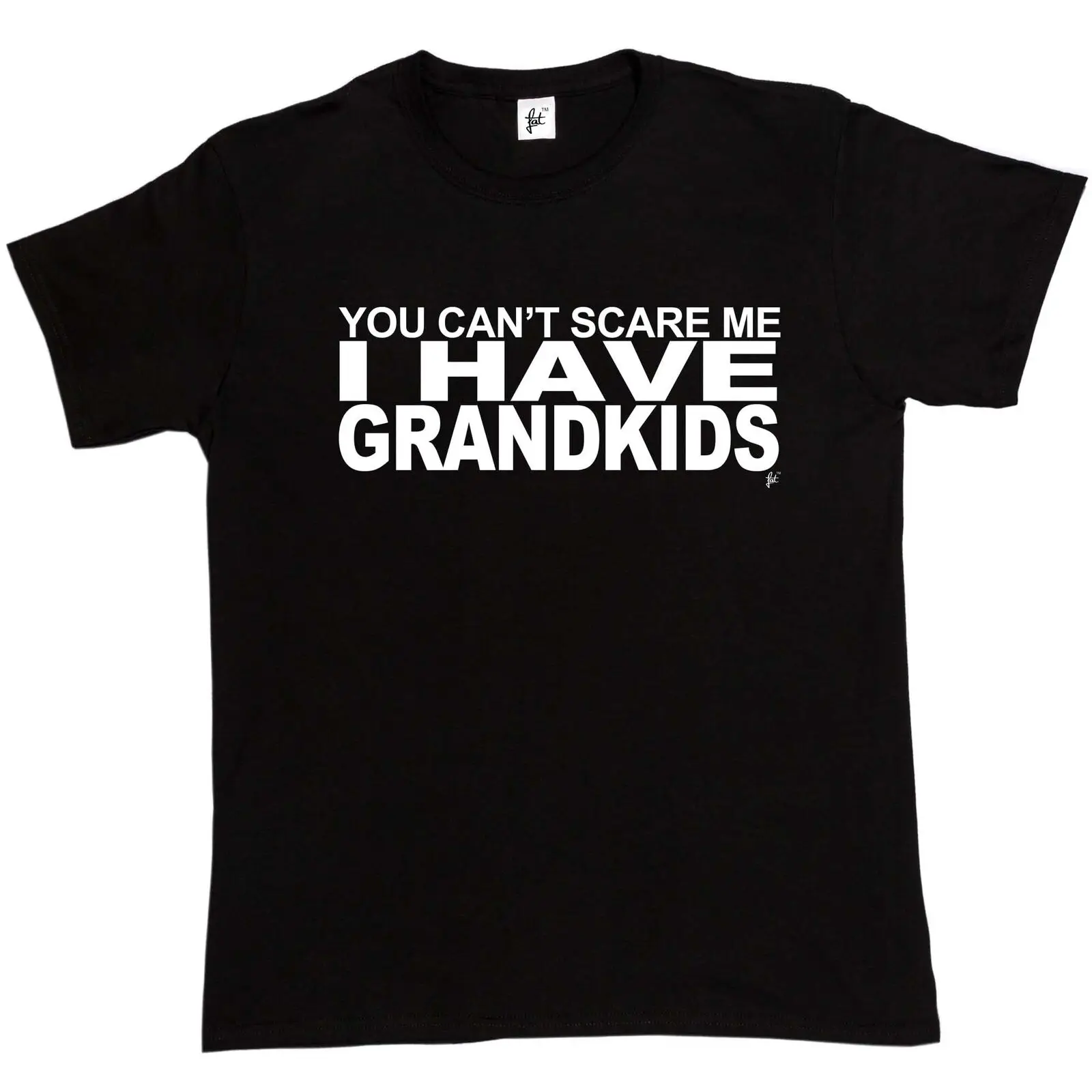 You Can't Scare Me I Have Grandkids Funny Joke Fathers Day Gift Mens T-ShirtMen Short Sleeve Tee Shirt cheap wholesale | Мужская